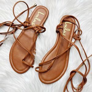 Lulu's Brown Strappy Sandals